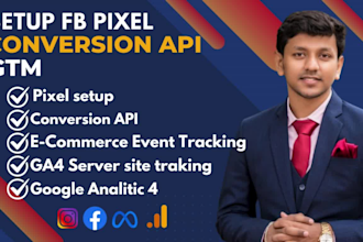 setup facebook pixel, conversion API, google analytics 4, server side tracking