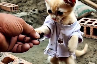 create optimized ai cat sad story for your youtube and tiktok shorts and reels