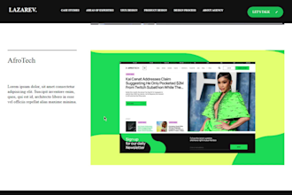develop animated, responsive frontend in vue, react or next js
