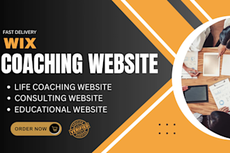 design a professional wix website for your coaching business