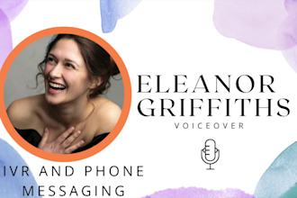 provide voice over for your IVR or phone message