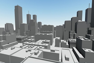 make low poly city models