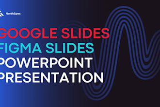 design presentation slides and google slides using  figma