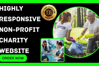 design non profit charity donation fundraising crowdfunding ngo church website