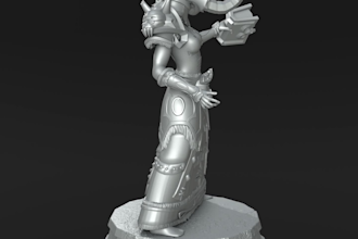 create anime characters for 3d printing