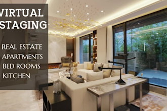 do real estate virtual staging for apartments, virtual home staging