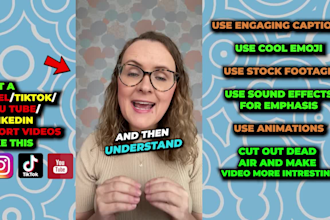 edit viral tiktok, youtube, instagram, shorts and reels with captions, animation