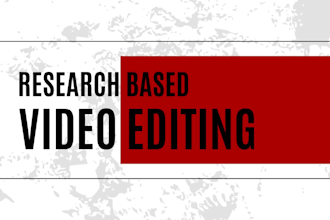 do custom research based video editing within 12 hours