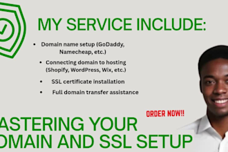 setup your domain and secure it with SSL in minutes