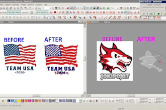 digitize custom embroidery patches applique 1hour