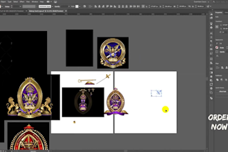 create modern vector logo bishop seal badge stamp