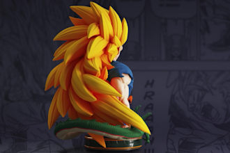 create anime stl models high quality for 3d printing and others