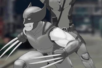 create a fan art illustration or a comic cover for you