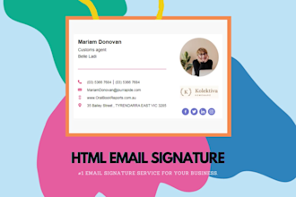 create HTML clickable email signature for iphone