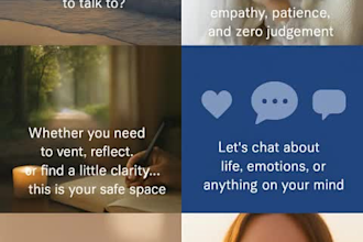 be your kind and  caring  emotional support  chat friend