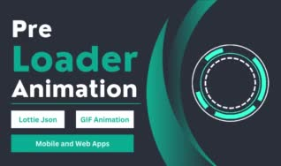design your preload animation and json lottie web nd apps