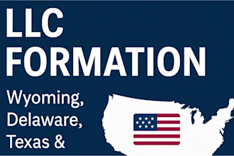 do usa llc formation and business registration ein in wyoming, delaware texas