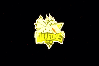 create a dragon magic video intro with your logo and text