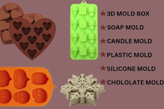 design custom silicone mold chocolate candy mold 3d plastic mold soap and more