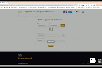 provide a fully automated bls spain appointment booking bot for morocco