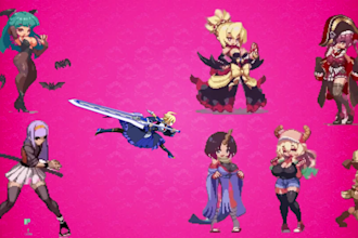 create custom pixel art character sprite animation for your nsfw game and assets