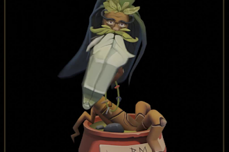 do 3d props in hand paint style