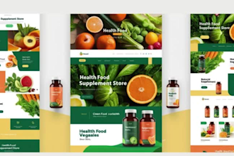 do food supplement website nutrition health wellness website food store website