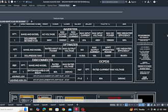 design solar pv permit plans on autocad, pvsyst and sketchup