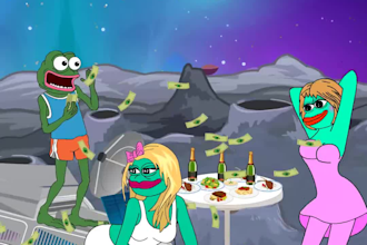 create 2d memecoin and crypto currency animations