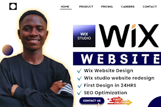 design or redesign wix website and wix editor x website