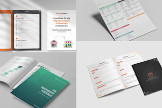design PDF workbook, lead magnet, checklist, ebook design
