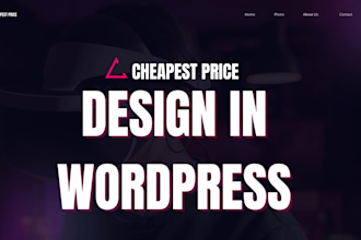 convert on cheapest price, your design wordpress site