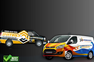 create premium car wrap design for your truck van vehicle