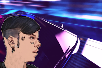 make animated lyric music video or lyrical video for song