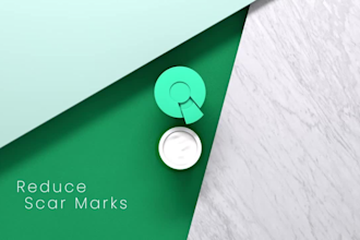 create 3d product animation, 3d cosmetics animation video  3d skincare