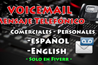 record a professional voicemail IVR greeting phone message