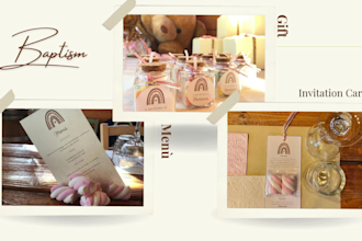 make invitations for baptisms and other