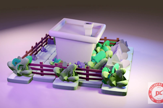 create low poly 3d game assets props and low poly 3d model
