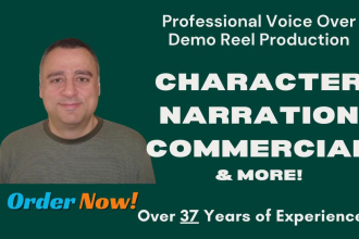 produce your commercial character telephony or esl voice over demo reel