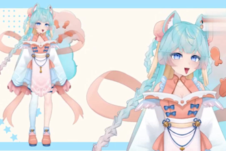 design and rig your unique live2d vtuber model, vtuber commission