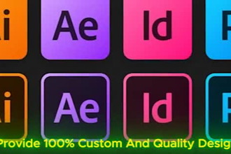 create professional flat or line style icons