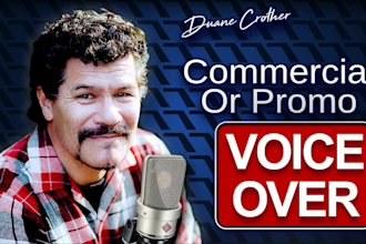 record a commercial or promo voice over
