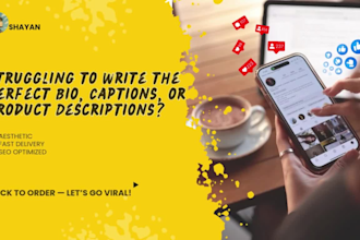 craft stylish bios, social captions, and product copy that sells