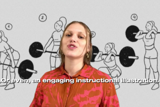 design instructional illustrations or storyboards