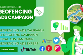 setup converting geofencing ads campaign geotargeting ads retargeting campaign