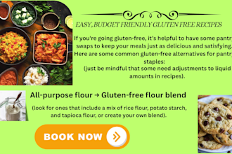 write design  edit elder recipe book publishing formatting meal plan cookbook