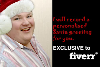 record a personalised santa greeting
