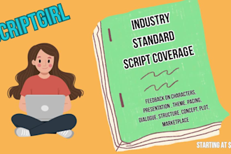 provide industry standard coverage on your screenplay or play script