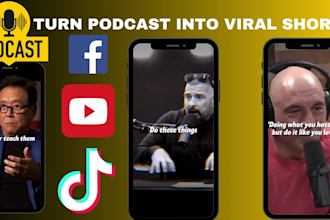 convert your podcast content into short video clips