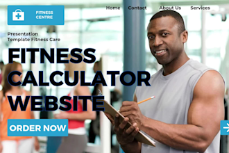 build fitness website calculator for you calorie fitness app website marketing